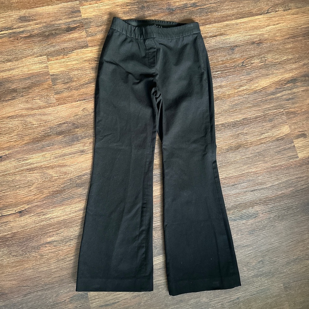 Theory Black Elastic Waist Pants